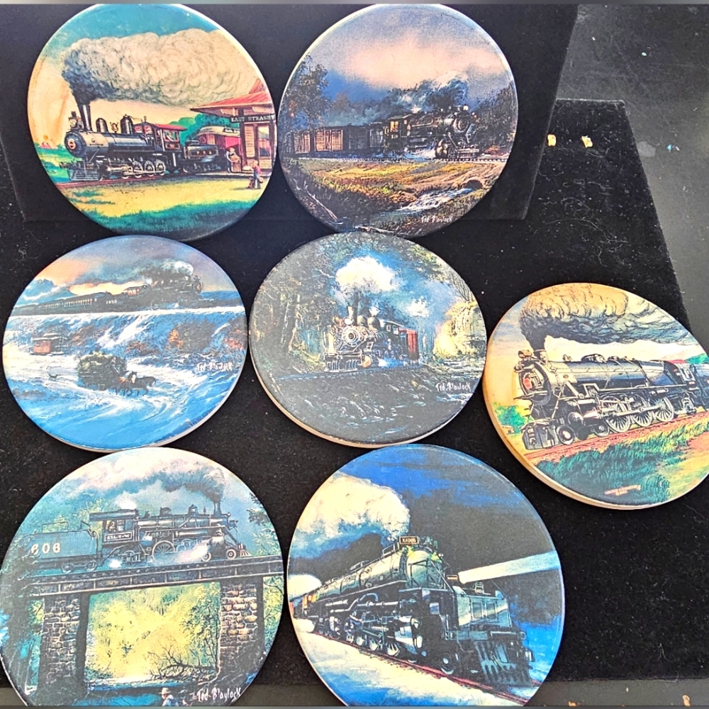 Vintage Train Coasters